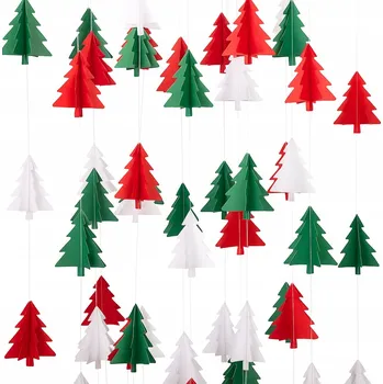 Vánoční dekorace VÁNOČNÍ GIRLANDA NA STROMEČEK ŘETĚZ OZDOBA NA KRB DVEŘE OKNO 400 cm