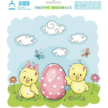 samolepka Velikonoční adhezivní nálepky 20x23cm 5711
