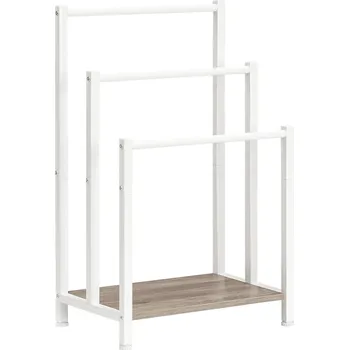 Stojan na ručníky Vasagle Leon hnědý/bílý