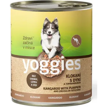 Krmivo pro psa 800 g Yoggies Klokaní konzerva s dýní a topinamburem
