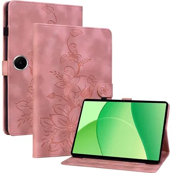 Pouzdro na tablet VSECHNONAMOBIL 131661 ART LILY Zaklápěcí pouzdro pro OnePlus Pad Lite růžové