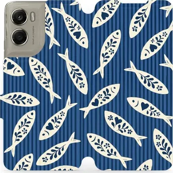 Pouzdro na mobilní telefon Flipové pouzdro Mobiwear - Motorola Moto G06 Power - VP89S Rybky (Knížkové flip pouzdro, obal, kryt na mobil Motorola Moto G06 Power - VP89S Rybky, materiál Umělá kůže + TPU - ochrana 360°, stojánek, silikonová vanička, magnetické zavírání)