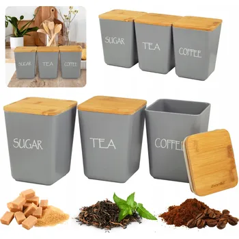 Dóza na potraviny SADA KUCHYŇSKÝCH DÓZ na sypké potraviny