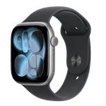 APPLE Watch 11 GPS + Cellular 42mm vesmírně šedý hliník - černý sportovní řemínek - M/L