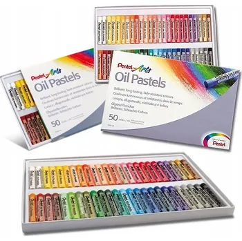 Pastelka Olejové pastelky Pentel PHN, mix 50 barev