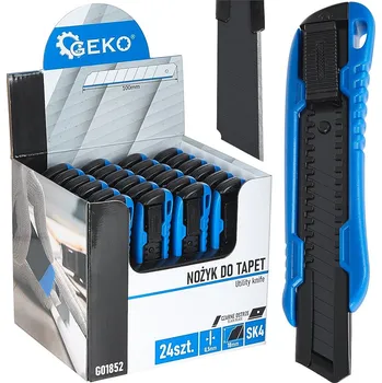 Dílna Geko Nůž na tapety 100x18x0,5 mm ABS SK4 – výstavní karton (24/144)