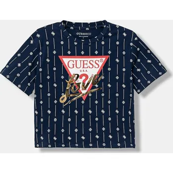 Dívčí tričko Dětské tričko Guess J6RI08.K6YW4.PPY2 námořnická modř 59X, vel. 167