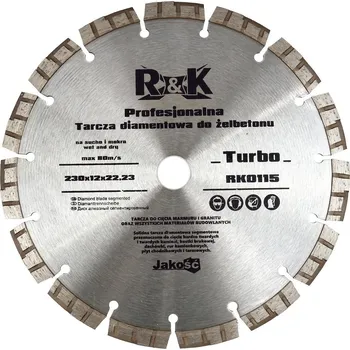 Řezný kotouč Geko Kotouč na železobeton 230x12x22,23 mm Turbo Professional RK (25)