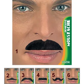 Karnevalový kostým Knír černý různé druhy