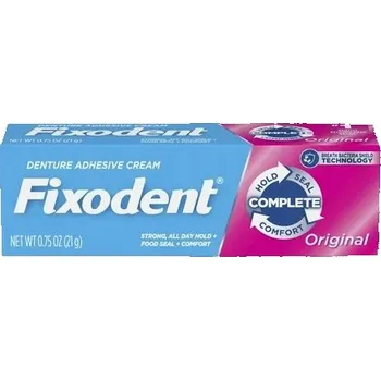 Péče o zubní náhradu Silný fixační krém na zubní protézy Denture Adhesive Fixodent 21 g