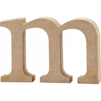 Obraz Písmeno "m" z MDF, výška 8 cm