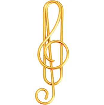 Kancelářská sponka Kancelářská sponka - Houslový klíč Barva: ŽLUTÁ