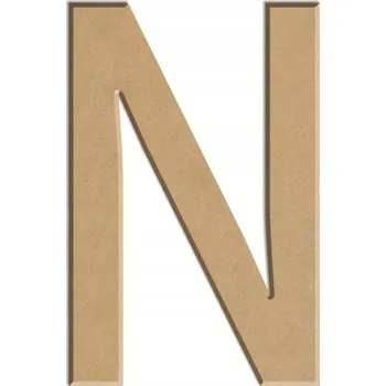 Obraz Písmeno N z MDF, ploché, výška 10 cm