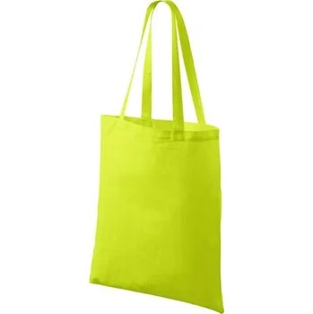 Nákupní taška bavlněná 42 x 38 cm, vhodná k malování, batiku - limetková
