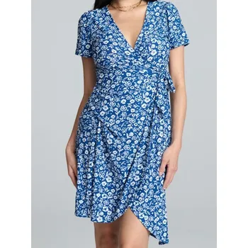 Dámské oblečení Sinsay - Zavinovací šaty s&nbsp;vázáním - vícebarevná - 493AJ-MLC - 493AJ-MLC-XXS-1