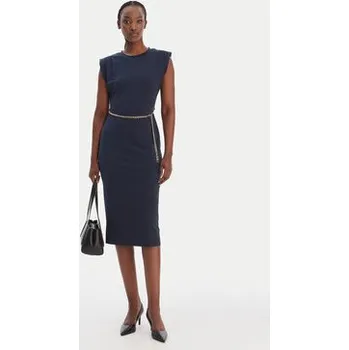 Dámské šaty MICHAEL Michael Kors Koktejlové šaty MT5831SH6J Tmavomodrá Regular Fit M