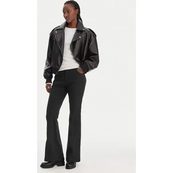 Dámská móda HUGO Kalhoty z materiálu Hizama 50555763 Černá Regular Fit 42