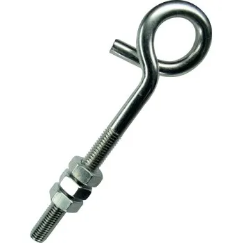 Šroub Hák houpačkový s metrickým závitem M10x145mm, zinek bílý, 1ks