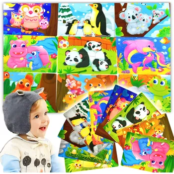 ostatní stavebnice SADA PUZZLE VZDĚLÁVACÍCH DŘEVĚNÝCH KUSŮ STAVEBNICE