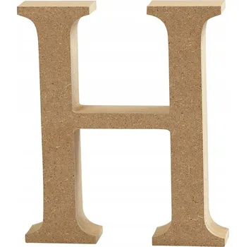 Obraz Písmeno H z MDF, 8 cm