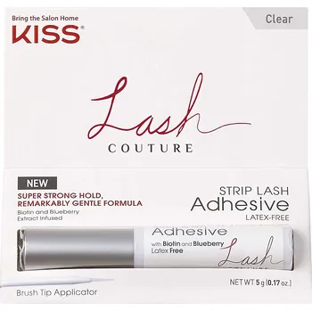 Umělé řasy Kiss lepidlo na řasy LASH COUTURE Průhledné 5g