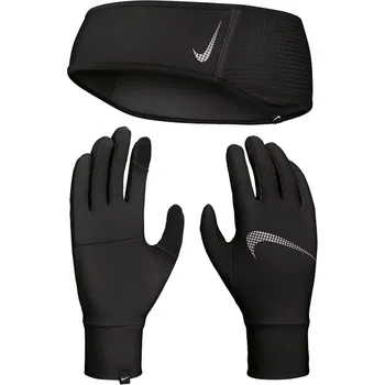 Nike Womens Essential Running Headband and Glove Set 9385-18-082 Velikost XS/S