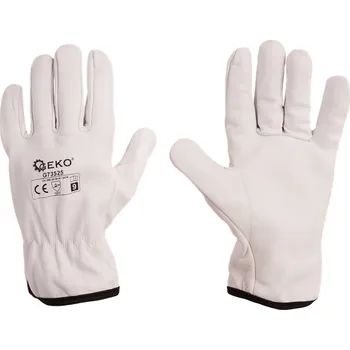 Pracovní rukavice Geko Pracovní rukavice pro montéry, kožené Kozia skóra r.8 (12/120)