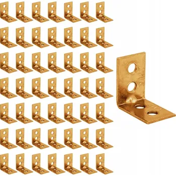 Tesařské kování KW1 úzký úhelník spojovací montážní prvek pro dřevo 25x25x17x1,5 50 ks DOMAX