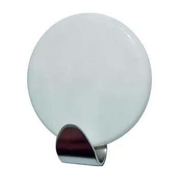 Držák na ručník Háček samolepící QF typ 17 PK , nerez, plast bílý, LUXURY EDITION, 1ks