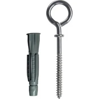 Hmoždinka Hmoždinka uzlovací s lemem + oko zavřené, 8 PE, 3ks