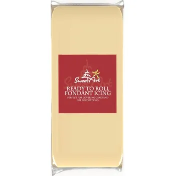 4-Mix Maďarsko SweetArt potahovací a modelovací hmota vanilková Ivory (1 kg) ▹