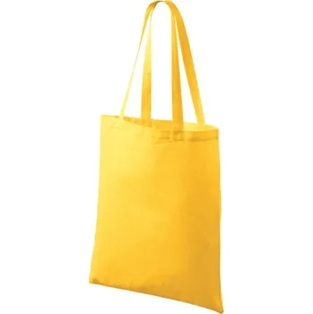 Nákupní taška bavlněná 42 x 38 cm, vhodná k malování, batiku - žlutá