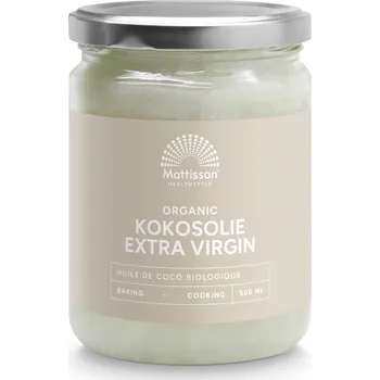 Rostlinný olej Mattisson Bio Kokosový olej - extra panenský - 500 ml - DMS 16.11.25