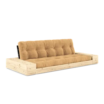 Pohovka KARUP Rozkládací pohovka BASE s postranním úložným prostorem okrová 244 cm