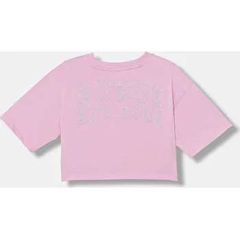 Dětské bavlněné tričko Guess J6RI13.K8HM4.PPY2 růžová 30X, vel. 122-125