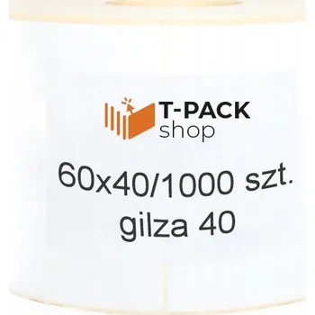 Samolepící etiketa Termotransferové etikety 60x40 bílé 1000 ks filtr 40 mm samolepky