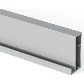 Stavební profil Emuca S.R.L. Hliníkový profil PLUS 4 matný hliník elox Délka profilu: 2,35 m