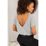 BASIC FEEL GOOD Bavlněné tričko Lucia šedé Velikost: XL