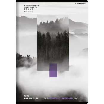 Sešit Sešit A5 s mřížkou TOP-2000, 96 listů