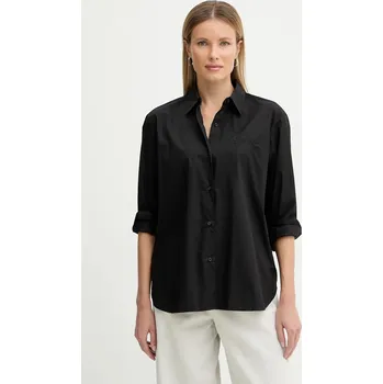 Pánská košile Bavlněná košile Tommy Hilfiger WW0WW48190 černá 99X, vel. 36