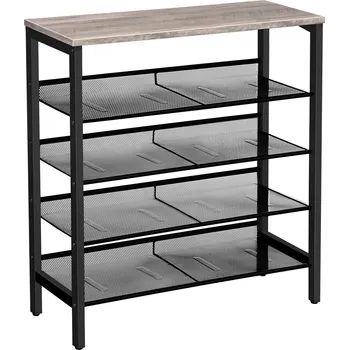 Botník Botník Vasagle Ormio 85 cm černý/šedý