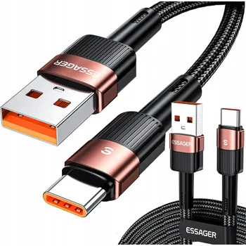 Datový kabel Kabel ESSAGER USB - USB-C 1 m černý