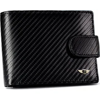 Peněženka Peterson pánská peněženka z pravé kůže černá - muž