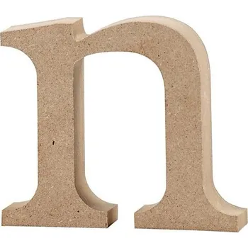 Obraz Písmeno "N" z MDF, výška 8 cm