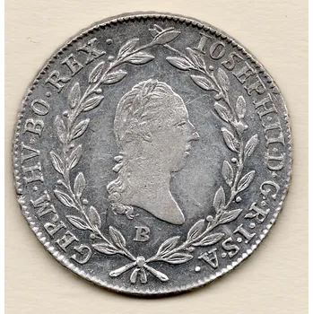 Sběratelství Mincovna Kremnica Josef II. – 20 krejcar 1783 B Kremnica