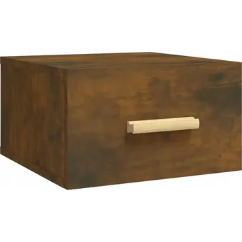 Noční stolek Závěsný noční stolek 35 x 35 x 20 cm kouřový dub