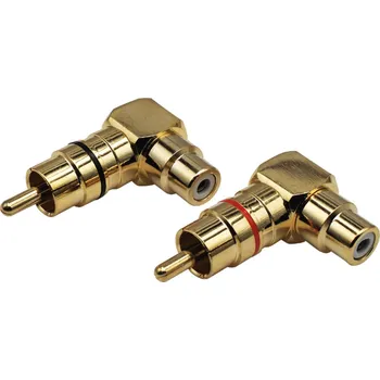 Elektrický konektor CINCH adapter 90°