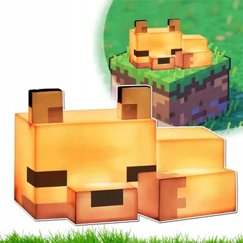 Lampička NOČNÍ LAMPA S LIŠKOU DEKORATIVNÍ BEZPEČNÁ DO DĚTSKÉHO POKOJE LED OBÝVACÍHO POKOJE