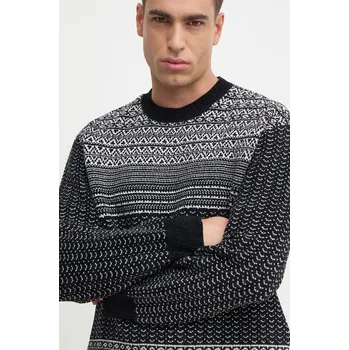 Pánský svetr Svetr z vlněné směsi Armani Exchange XM000028.AF10351 černá 99D, vel. S