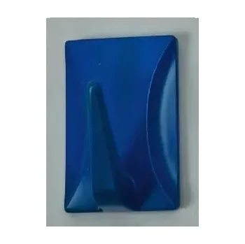 Věšák Háček samolepící QF typ 4, plast, modrý 3ks